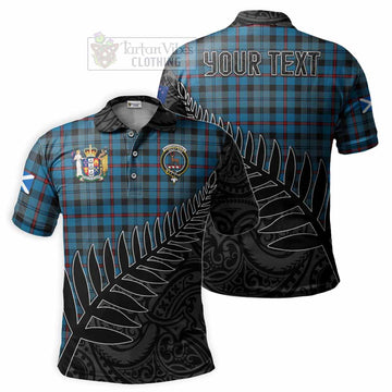 MacCorquodale (McCorquodale) Crest Tartan Polo Shirt with New Zealand Silver Fern Half Style