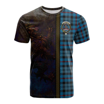 MacCorquodale (McCorquodale) Tartan Family Crest Cotton T-shirt Alba Gu Brath Be Brave Lion Ancient Style Kid's Shirt - Tartan Vibes Clothing
