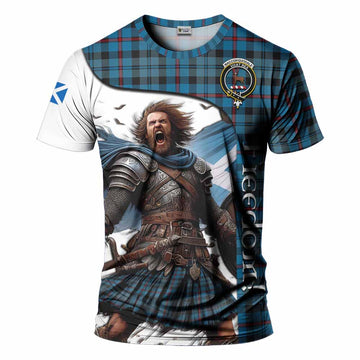 MacCorquodale (McCorquodale) Crest Tartan T-Shirt Inspired by the Freedom of Scottish Warrior