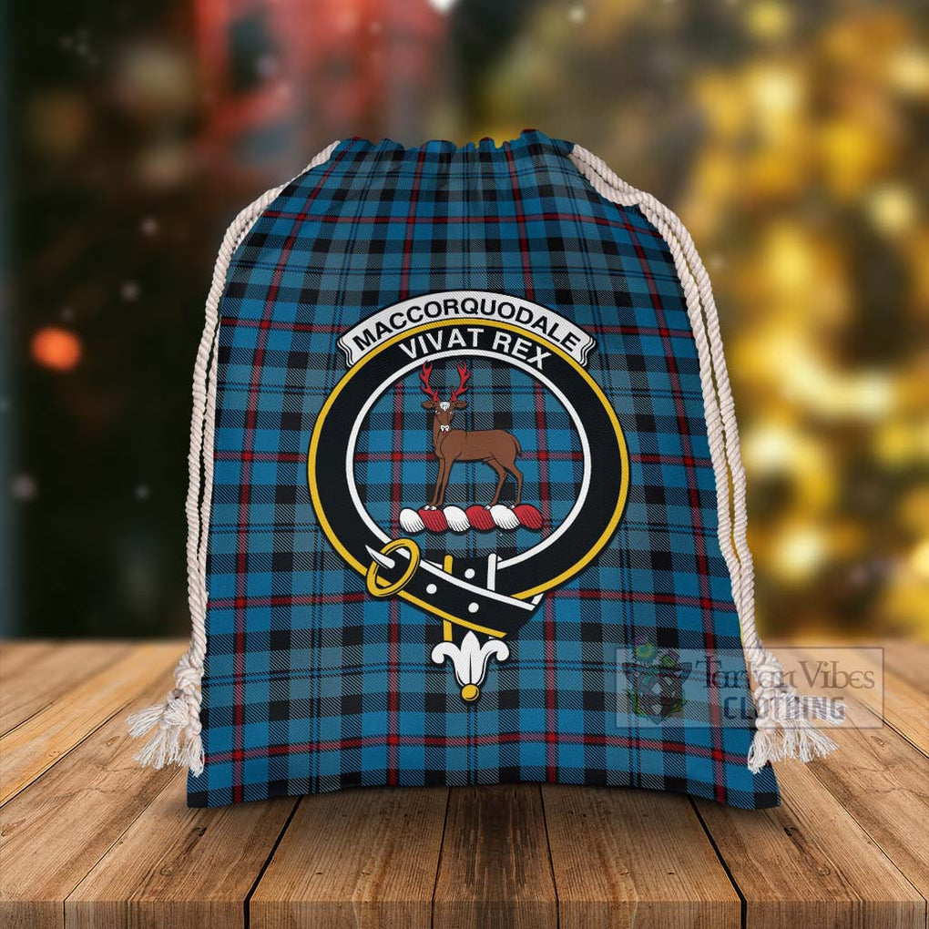 Tartan Vibes Clothing MacCorquodale (McCorquodale) Tartan Christmas Santa's Bag with Family Crest