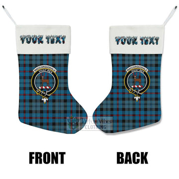 MacCorquodale (McCorquodale) Tartan Family Crest Christmas Stocking with Personalized Text