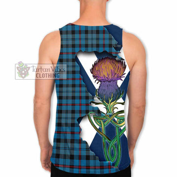 MacCorquodale (McCorquodale) Tartan Family Crest Men's Tank Top Scottish Thistle Celtic Inspired - Tartan Vibes Clothing