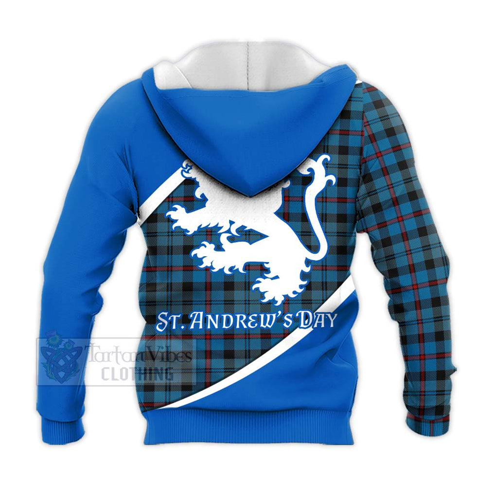 Tartan Vibes Clothing MacCorquodale (McCorquodale) Family Crest Tartan Knitted Hoodie Celebrate Saint Andrew's Day in Style