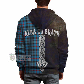 MacCorquodale (McCorquodale) Tartan Family Crest Hoodie Alba Gu Brath Be Brave Lion Ancient Style - Tartan Vibes Clothing