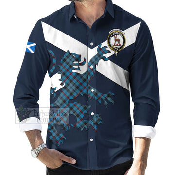 MacCorquodale (McCorquodale) Tartan Lion Rampant Long Sleeve Button Shirt  Proudly Display Your Heritage with Alba Gu Brath and Clan Name