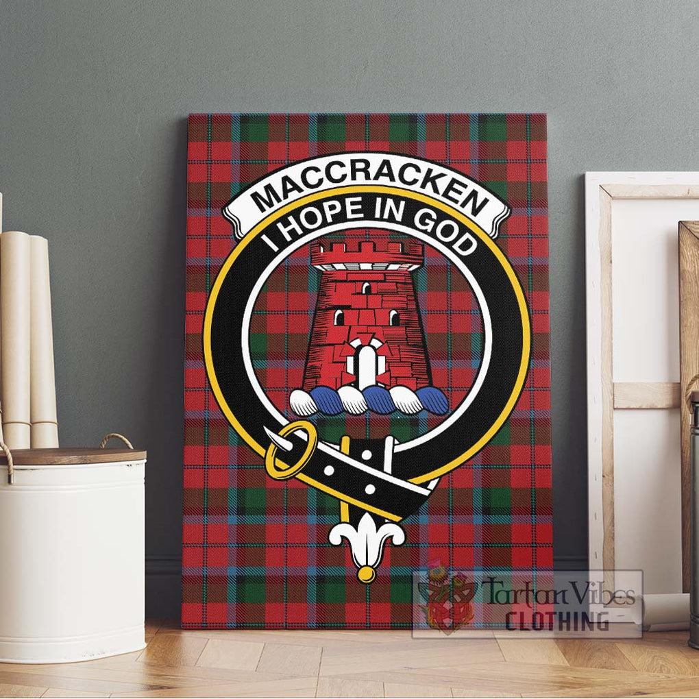 MacCracken (McCracken) Tartan Canvas Print Wall Art with Family Crest Without Frame - Tartan Vibes Clothing