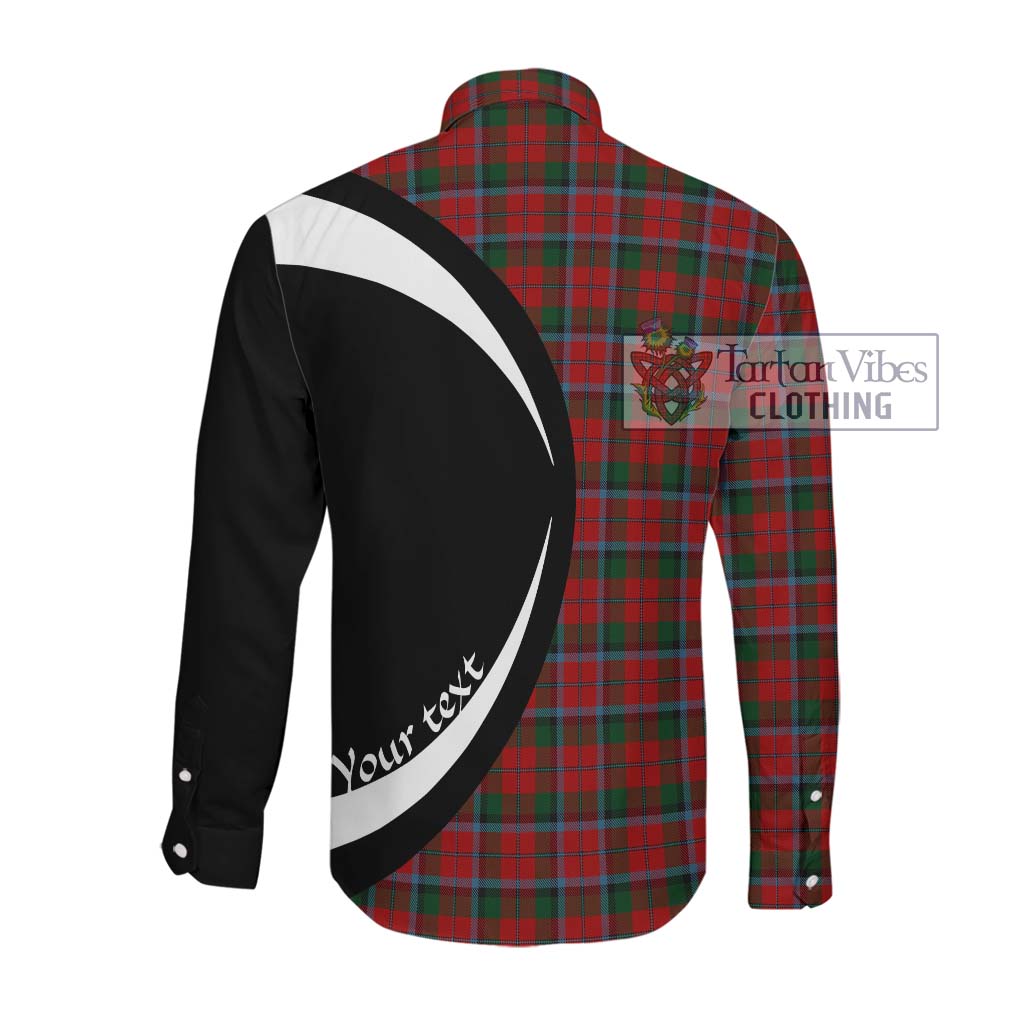 MacCracken (McCracken) Tartan Long Sleeve Button Up with Family Crest Circle Style Men's Shirt - Tartan Vibes Clothing