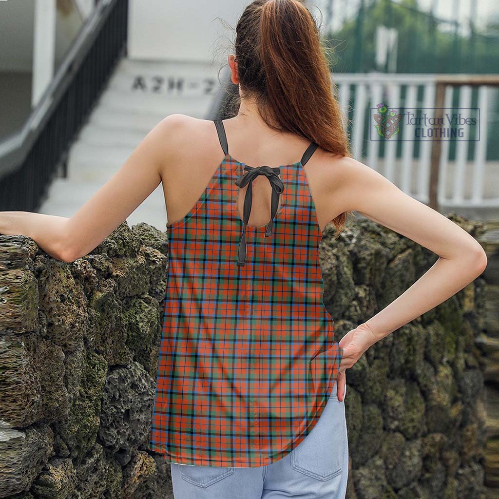 MacCracken Ancient Tartan Loose Halter Neck Camisole - Tartan Vibes Clothing