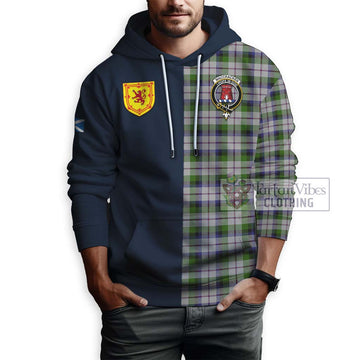 MacCracken Dress Tartan Hoodie with Scottish Lion Royal Arm Half Style