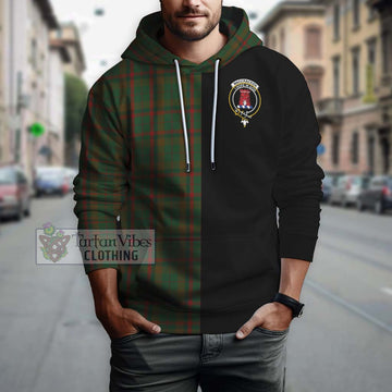 MacCracken Hunting Tartan Hoodie with Family Crest and Half Of Me Style