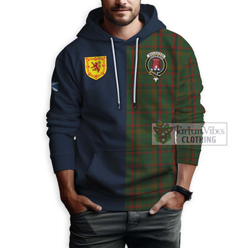 MacCracken Hunting Tartan Hoodie with Scottish Lion Royal Arm Half Style