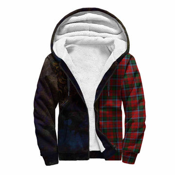 MacCracken (McCracken) Tartan Family Crest Sherpa Hoodie Alba Gu Brath Be Brave Lion Ancient Style Unisex S - Tartan Vibes Clothing