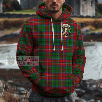 MacCulloch (McCulloch) Tartan Cotton Hoodie with Family Crest