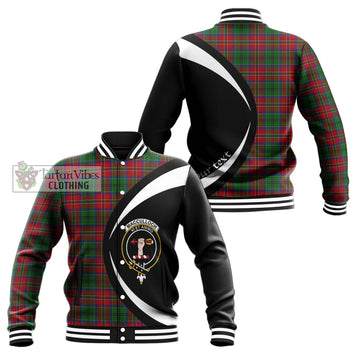 MacCulloch (McCulloch) Tartan Baseball Jacket with Family Crest Circle Style