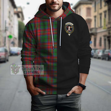 MacCulloch (McCulloch) Tartan Hoodie with Family Crest and Half Of Me Style