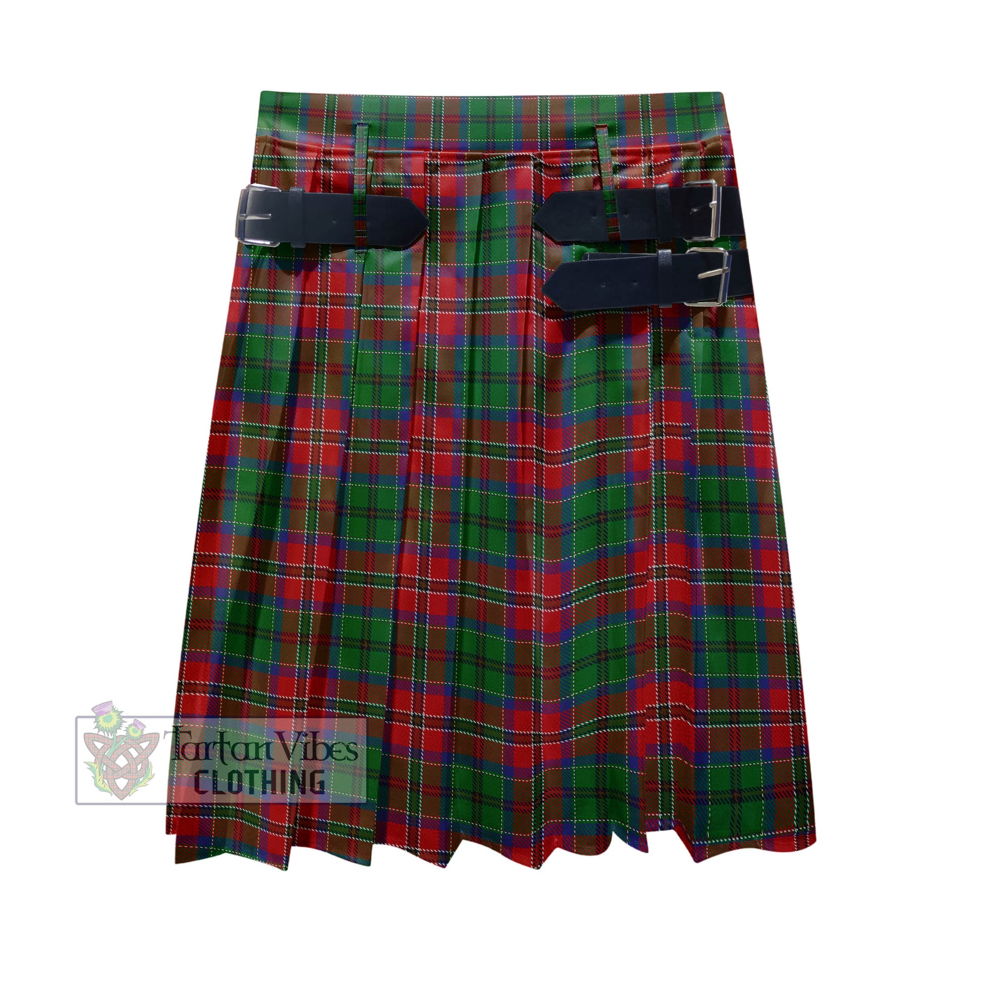 Tartan Vibes Clothing MacCulloch Tartan Men's Pleated Skirt - Fashion Casual Retro Scottish Style