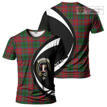 MacCulloch (McCulloch) Tartan T-Shirt with Family Crest Circle Style