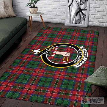 MacCulloch Tartan Area Rug with Family Crest