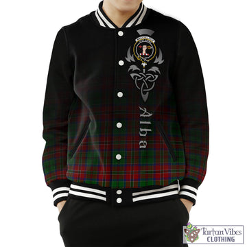 MacCulloch Tartan Baseball Jacket Featuring Alba Gu Brath Family Crest Celtic Inspired