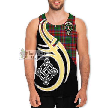 MacCulloch (McCulloch) Tartan Men's Tank Top with Family Crest and Celtic Symbol Style