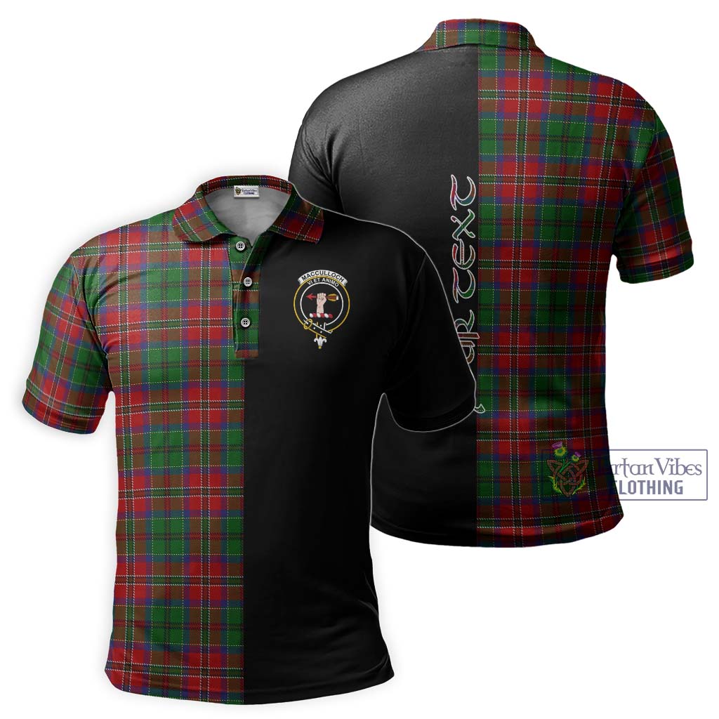 Tartan Vibes Clothing MacCulloch Tartan Polo Shirt with Family Crest and Half Of Me Style