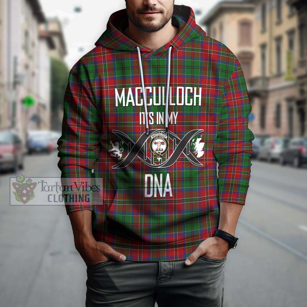 Tartan Vibes Clothing MacCulloch Tartan Hoodie with Family Crest DNA In Me Style