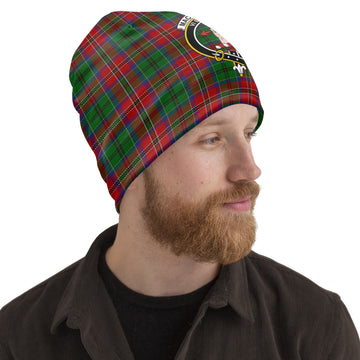 MacCulloch (McCulloch) Tartan Beanies Hat with Family Crest