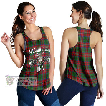 MacCulloch (McCulloch) Tartan Women's Racerback Tanks with Family Crest DNA In Me Style