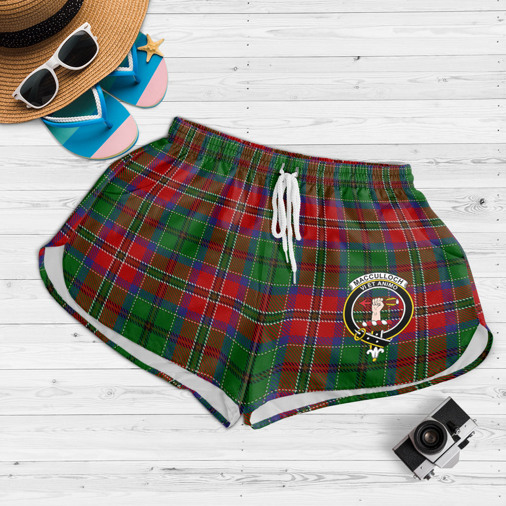 macculloch-tartan-womens-shorts-with-family-crest