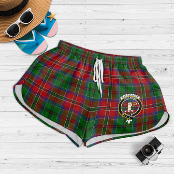 MacCulloch (McCulloch) Tartan Womens Shorts with Family Crest