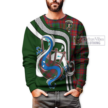 MacCulloch (McCulloch) Tartan Sweatshirt with Epic Bagpipe Style