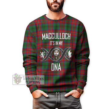 MacCulloch (McCulloch) Tartan Sweatshirt with Family Crest DNA In Me Style