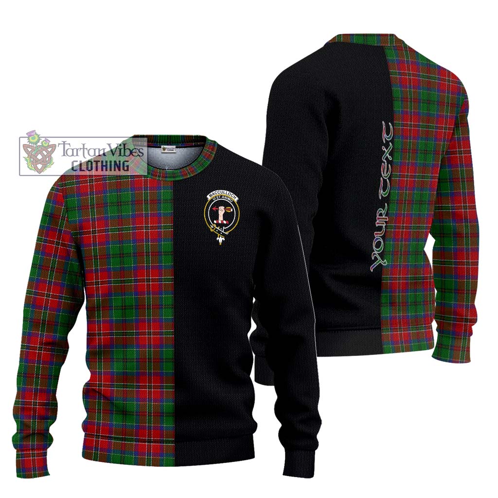 Tartan Vibes Clothing MacCulloch Tartan Knitted Sweater with Family Crest and Half Of Me Style