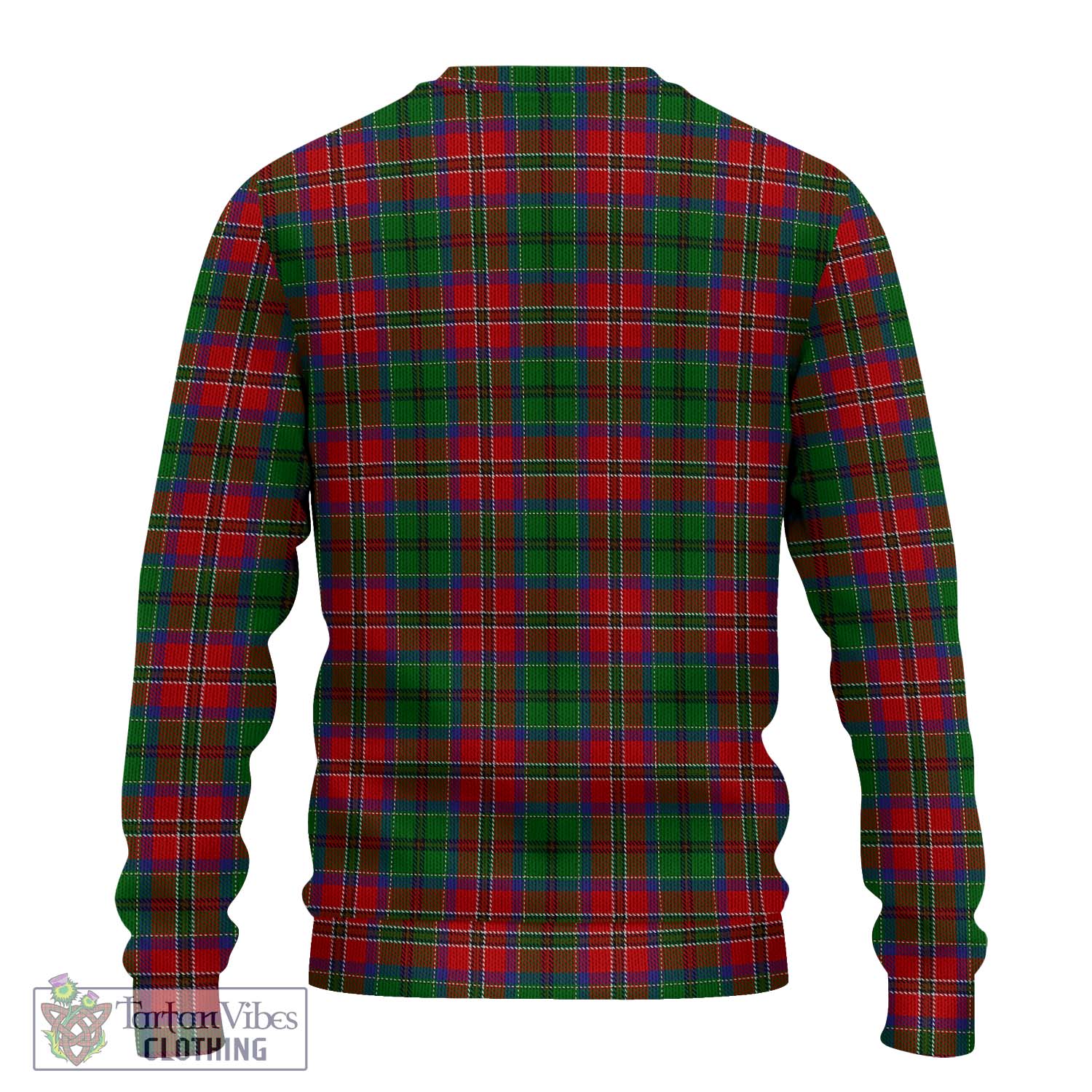 Tartan Vibes Clothing MacCulloch Tartan Knitted Sweater with Family Crest DNA In Me Style