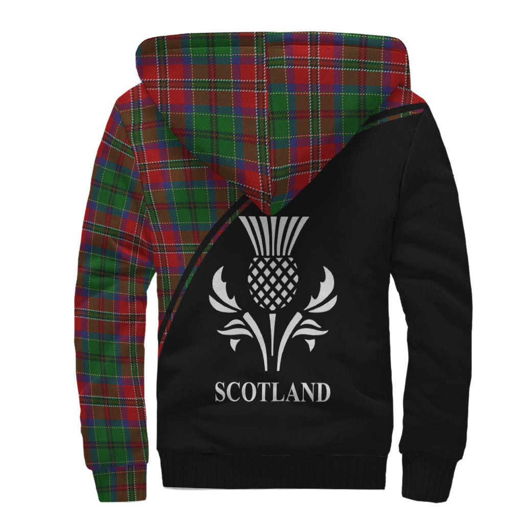 MacCulloch (McCulloch) Tartan Sherpa Hoodie with Family Crest Curve Style - Tartan Vibes Clothing