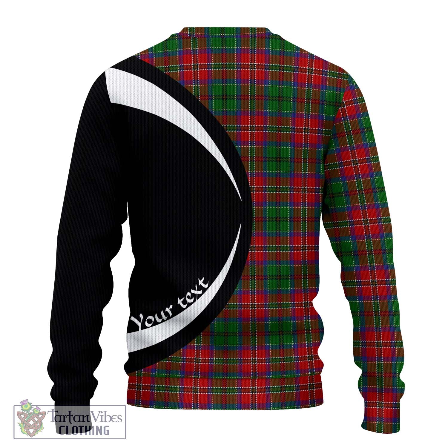 MacCulloch (McCulloch) Tartan Knitted Sweater with Family Crest Circle Style - Tartan Vibes Clothing