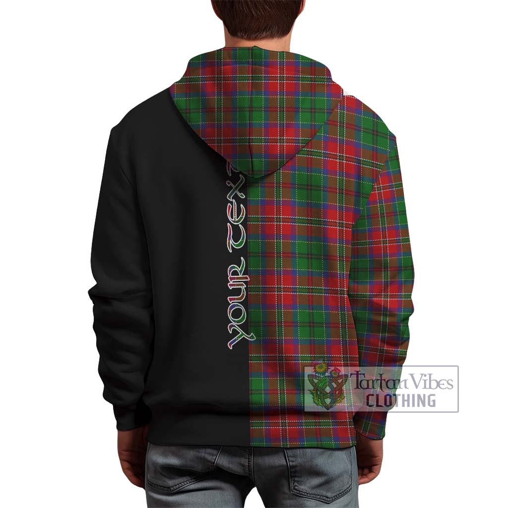 Tartan Vibes Clothing MacCulloch Tartan Hoodie with Family Crest and Half Of Me Style