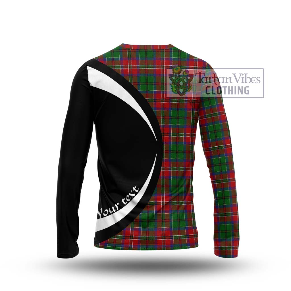 MacCulloch (McCulloch) Tartan Long Sleeve T-Shirt with Family Crest Circle Style - Tartan Vibes Clothing