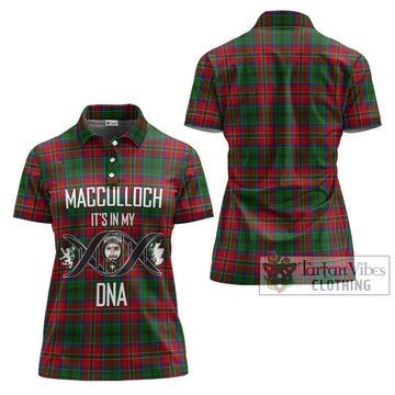 MacCulloch (McCulloch) Tartan Women's Polo Shirt with Family Crest DNA In Me Style