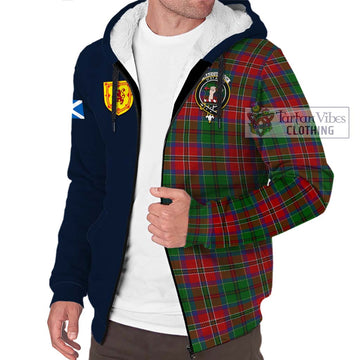 MacCulloch (McCulloch) Tartan Sherpa Hoodie with Scottish Lion Royal Arm Half Style