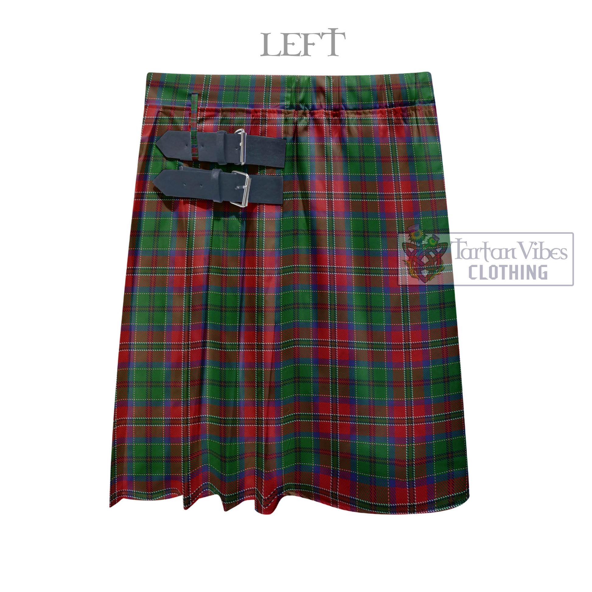 Tartan Vibes Clothing MacCulloch Tartan Men's Pleated Skirt - Fashion Casual Retro Scottish Style