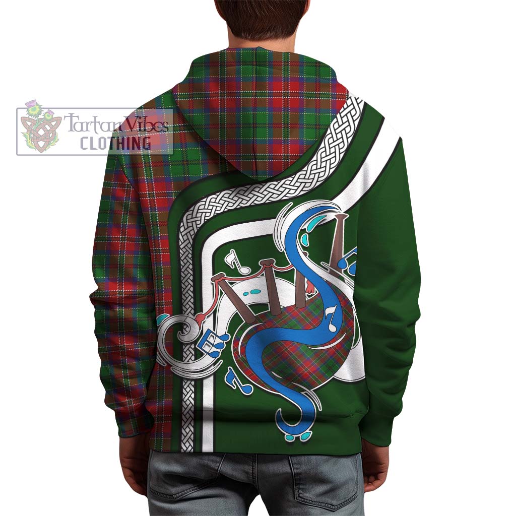 Tartan Vibes Clothing MacCulloch Tartan Hoodie with Epic Bagpipe Style