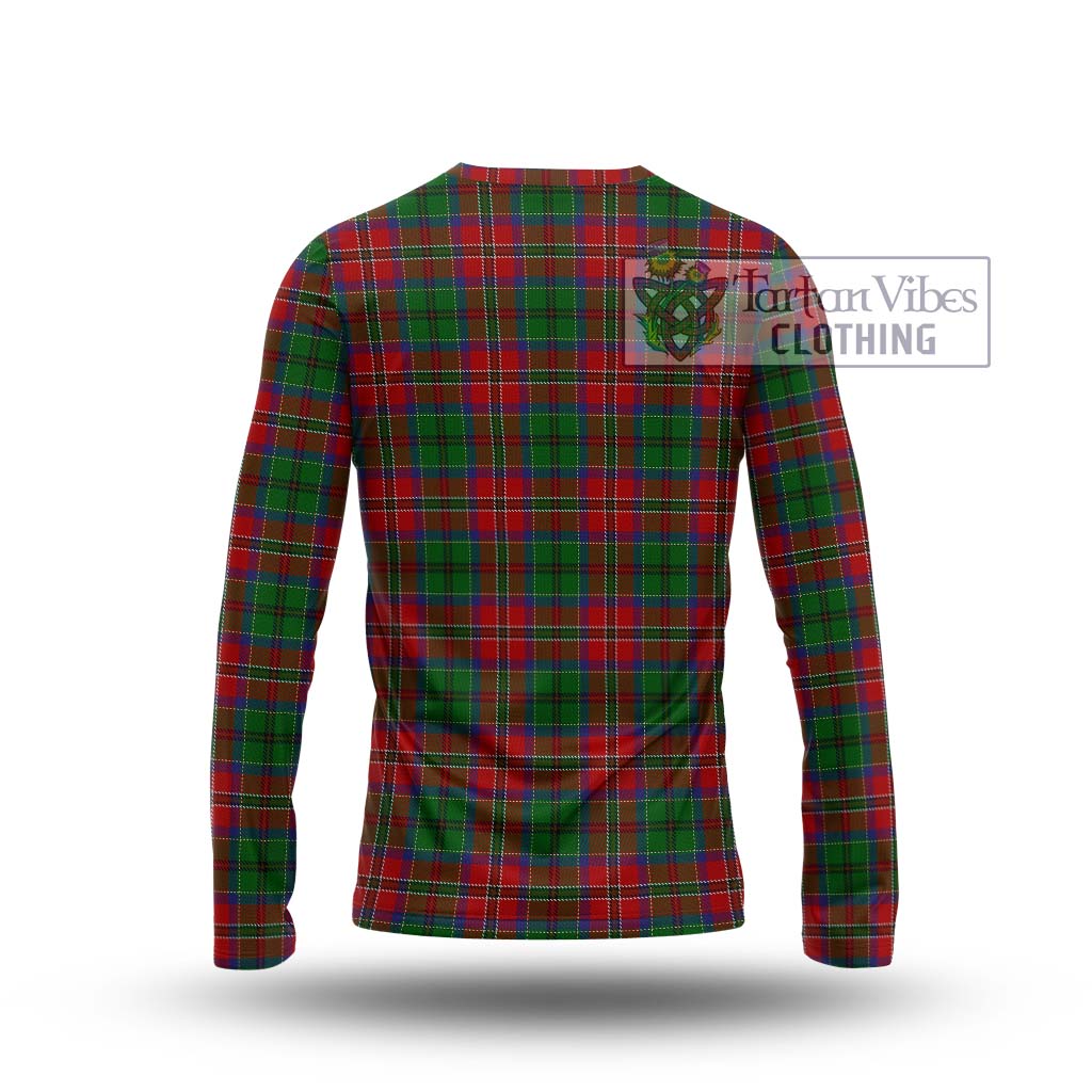 Tartan Vibes Clothing MacCulloch Tartan Long Sleeve T-Shirt with Family Crest DNA In Me Style