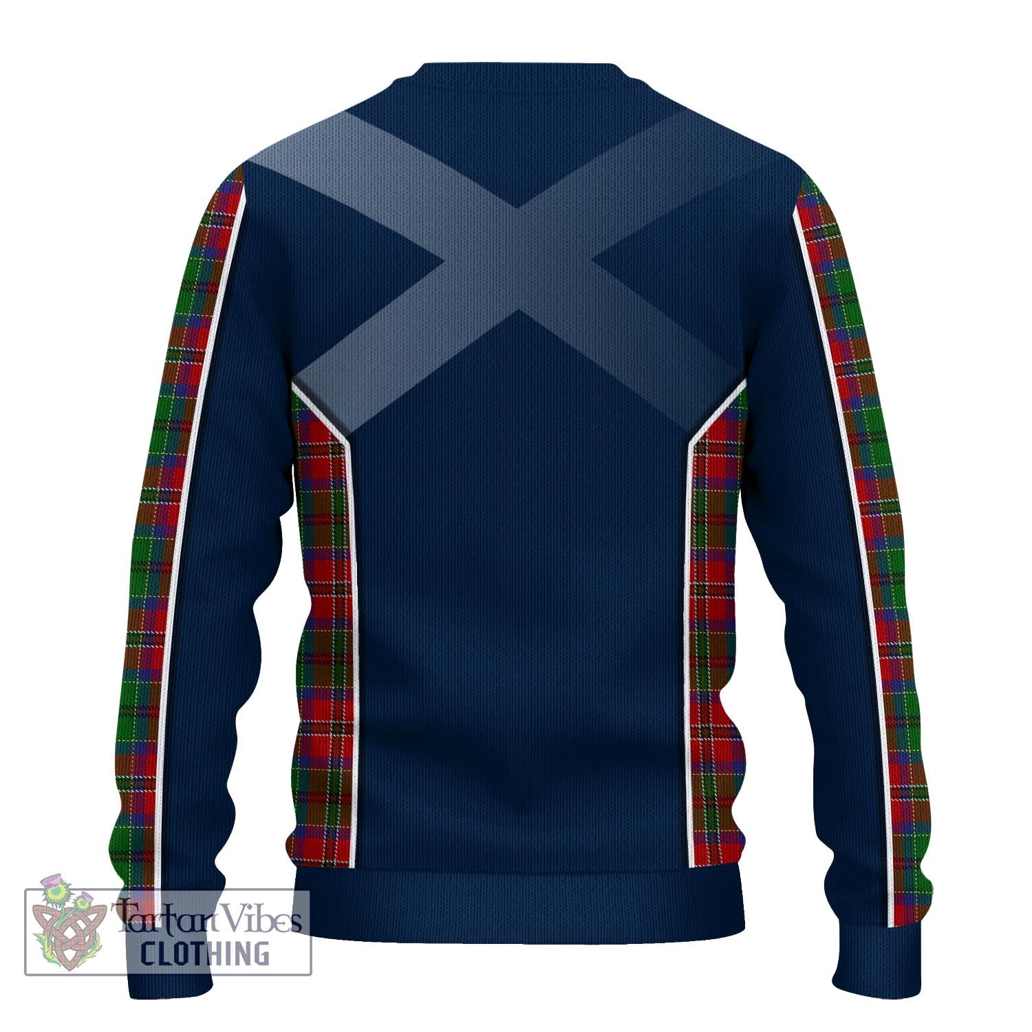 Tartan Vibes Clothing MacCulloch Tartan Knitted Sweater with Family Crest and Lion Rampant Vibes Sport Style