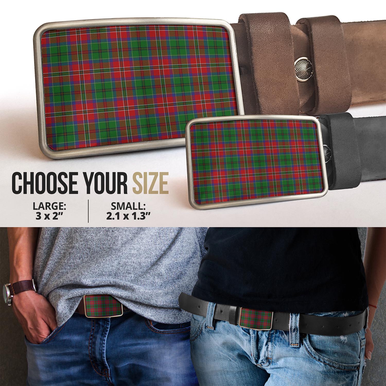 MacCulloch Tartan Belt Buckles - Tartanvibesclothing