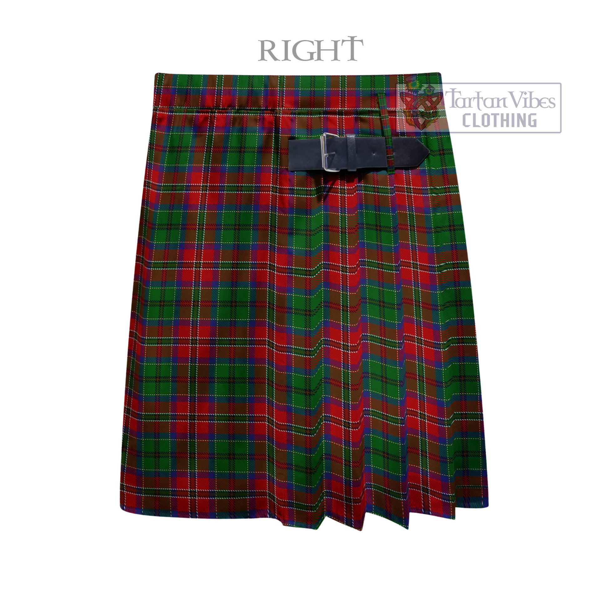 Tartan Vibes Clothing MacCulloch Tartan Men's Pleated Skirt - Fashion Casual Retro Scottish Style