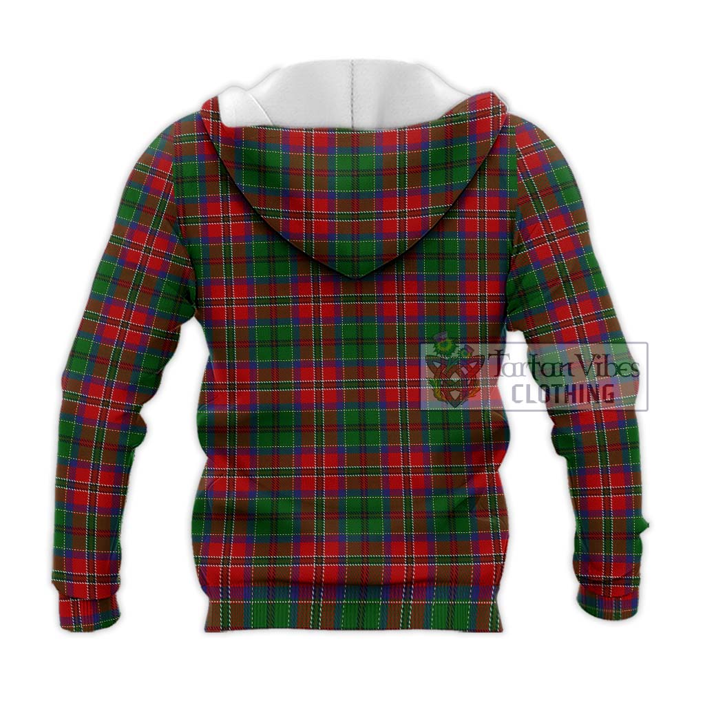 Tartan Vibes Clothing MacCulloch Tartan Knitted Hoodie with Family Crest DNA In Me Style