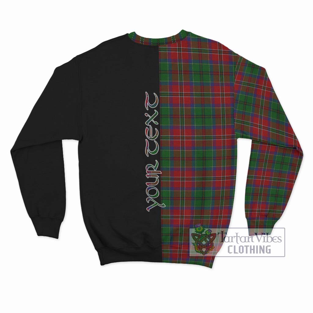 Tartan Vibes Clothing MacCulloch Tartan Sweatshirt with Family Crest and Half Of Me Style