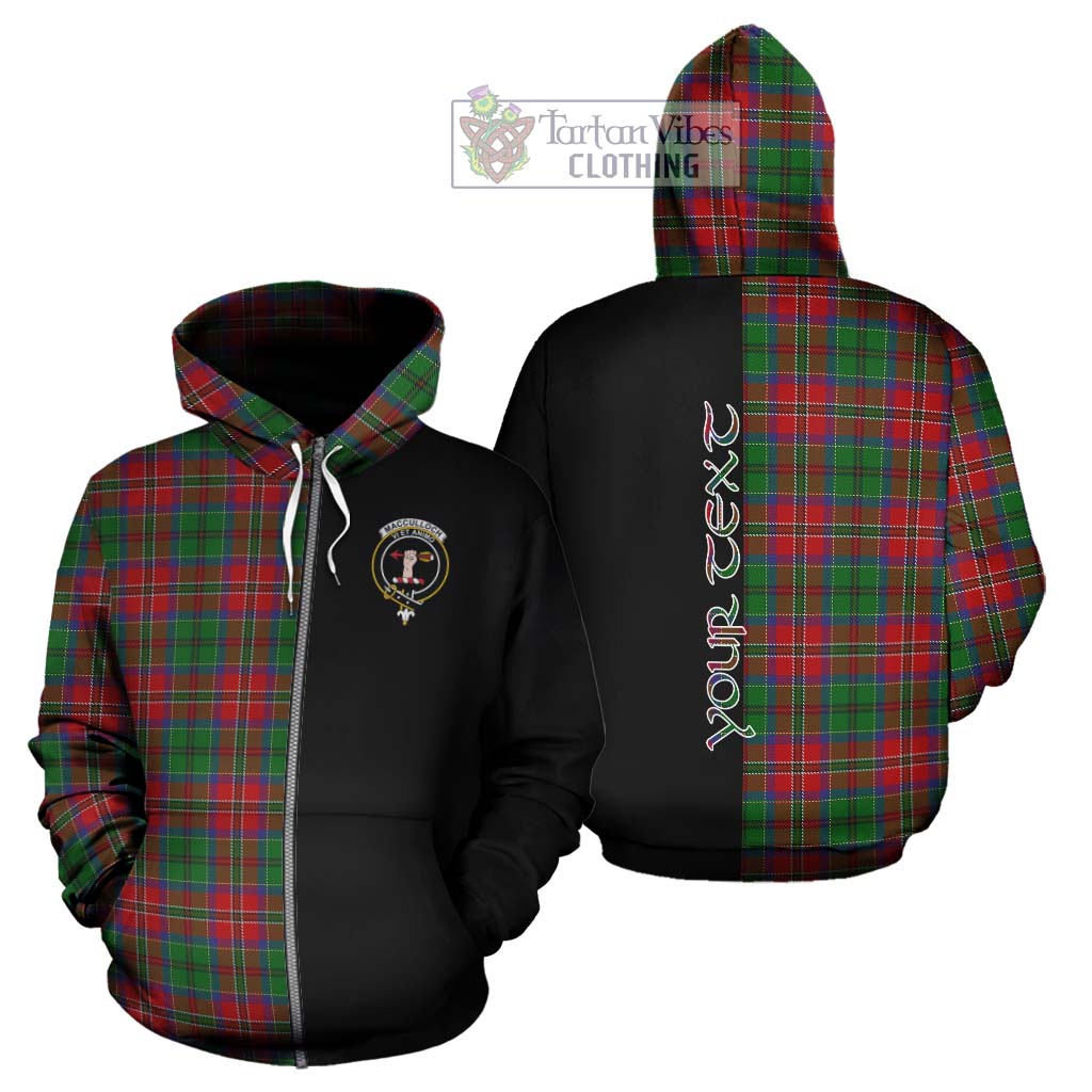 Tartan Vibes Clothing MacCulloch Tartan Hoodie with Family Crest and Half Of Me Style