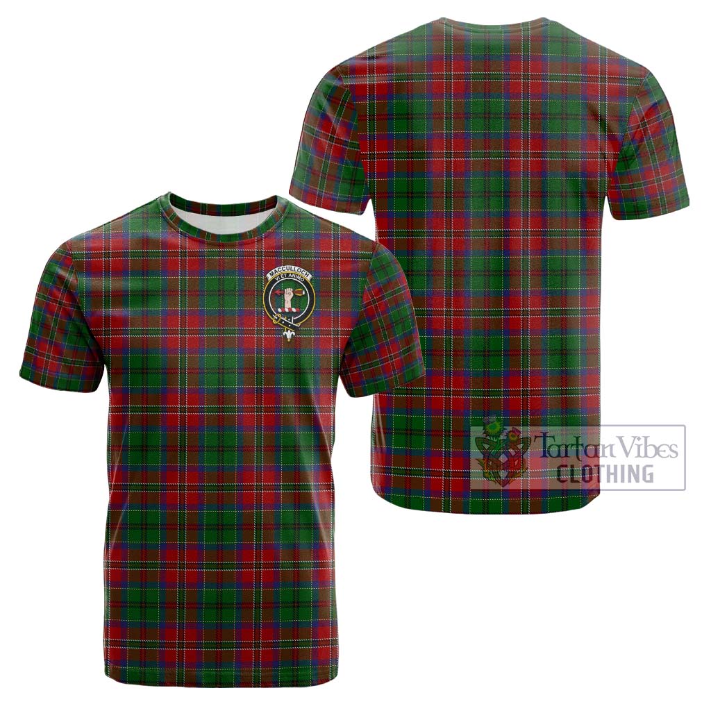 Tartan Vibes Clothing MacCulloch Tartan Cotton T-Shirt with Family Crest